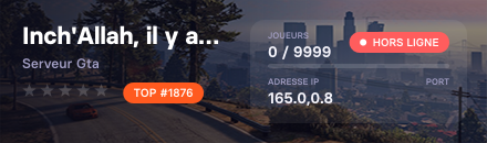 Inch'Allah, il y a pas des Arabes dans ma map.